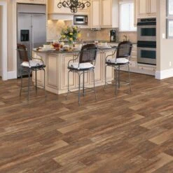 Congoleum ArmorCore Farmhouse Timber 12-ft W Cut-to-Length Honeycomb Wood Look Low-Gloss Finish Sheet Vinyl