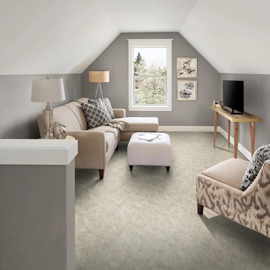 Congoleum ArmorCore LC Ethereal 12-ft W Cut-to-Length Pale Moon Stone Look Low-Gloss Finish Sheet Vinyl