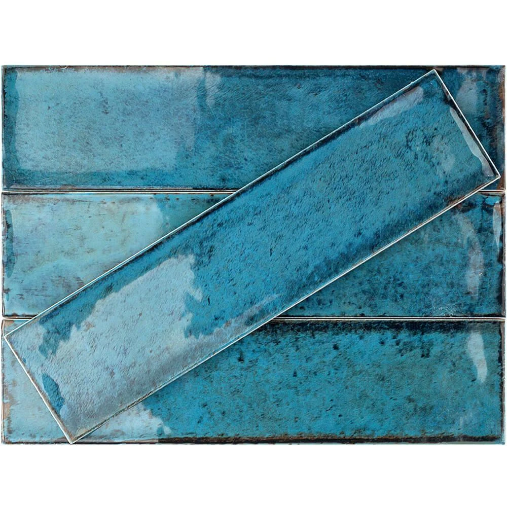 Ivy Hill Tile Moze Blue 3 In. X 12 In. 9 Mm Ceramic Wall Tile (22-piece 5.38 Sq. Ft./ Box) - Image 5
