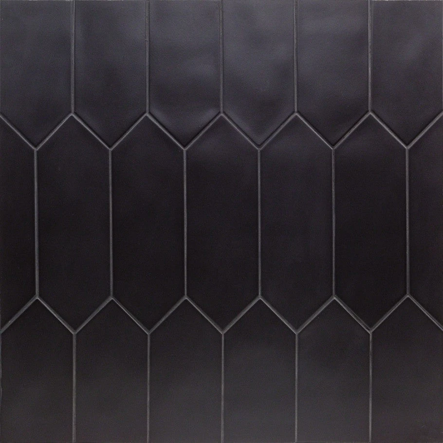 Pinnacle Black 4x12 Porcelain Tile