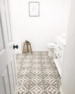 Chateau 12-in X 12-in Fiore Deco Tile In Canvas And Smoke (9.8 SqFt/Ctn)