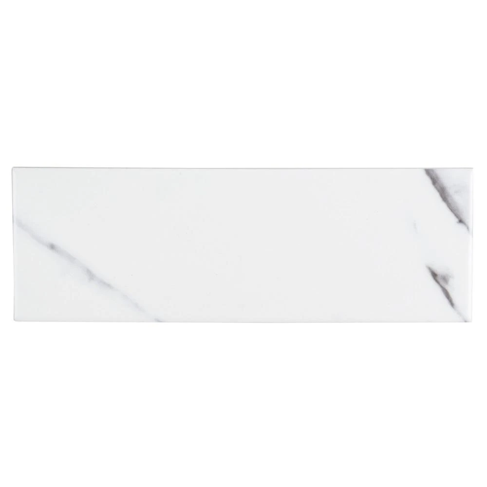 Jeffrey Court Carrara Inkjet White 8 In. X 12 In. Matte Ceramic Wall Tile (12 Sq. Ft. / Case) - Image 7
