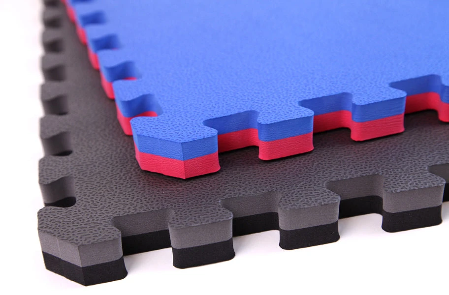 FlooringInc MMA Mats 2'x2' Tiles Great For Wrestling And Home Gym Flooring (20 Pack Black Grey) - Image 2
