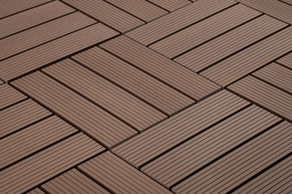 BuildDirect Brown 12" X 12" Interlocking Deck Tile (10sq. Ft. Per Box) - Image 4