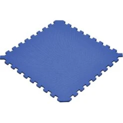 Norsk 24 Sq Ft Interlocking Foam Floor Mat, 6-Pack, Reversible Black/Blue