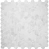 MSI Kolasus White Hexagon 12 In. X 12 In. X 10mm Matte Porcelain Mesh-Mounted Mosaic Tile (8 Sq. Ft. / Case)