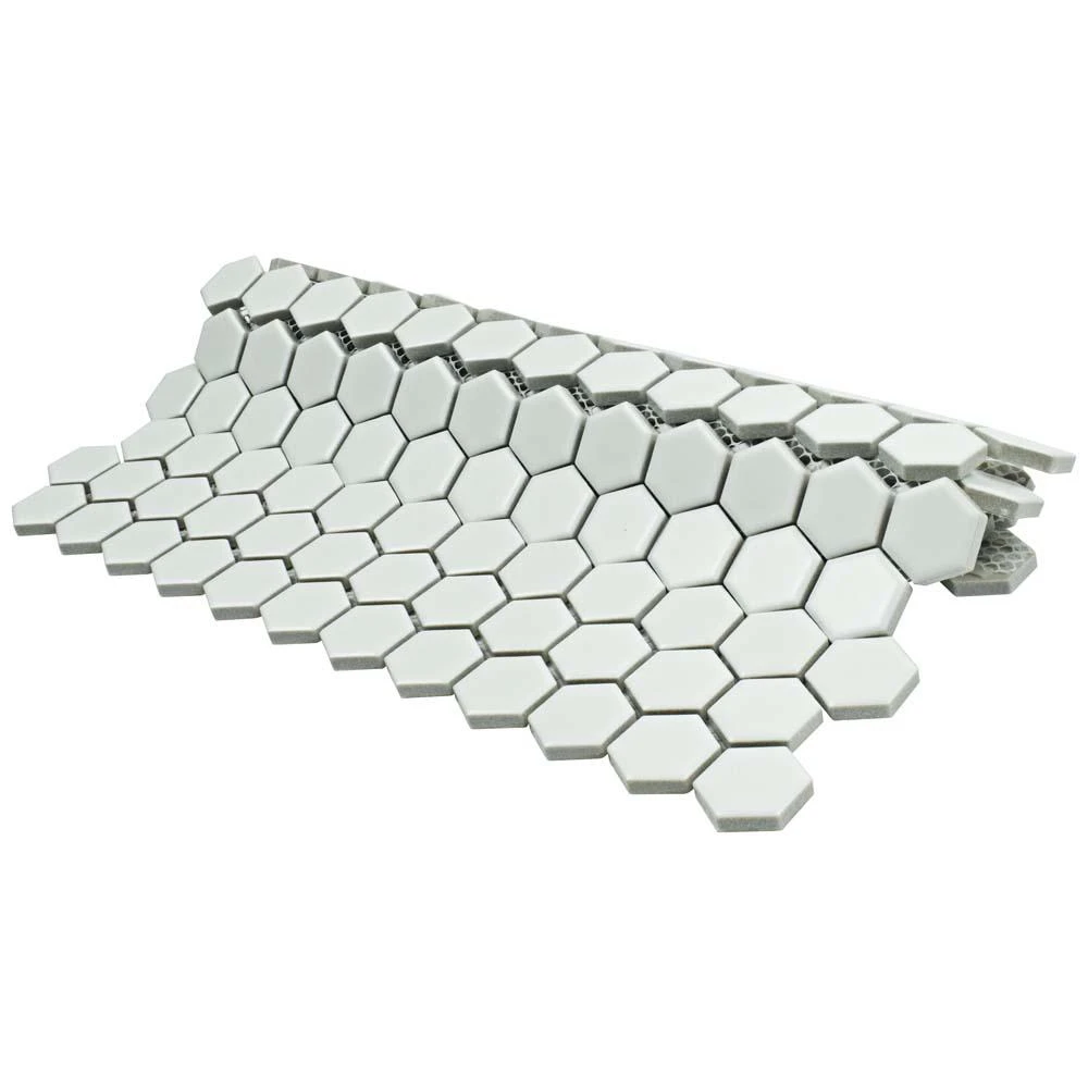 Merola Tile Metro Hex Matte White 10-1/4 In. X 11-7/8 In. X 5 Mm Porcelain Mosaic Tile (8.65 Sq. Ft. /Case) - Image 10