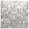 Art3d 12 In. X 12 In. Mother Of Pearl Shell Mosaic Tile Backsplash In White