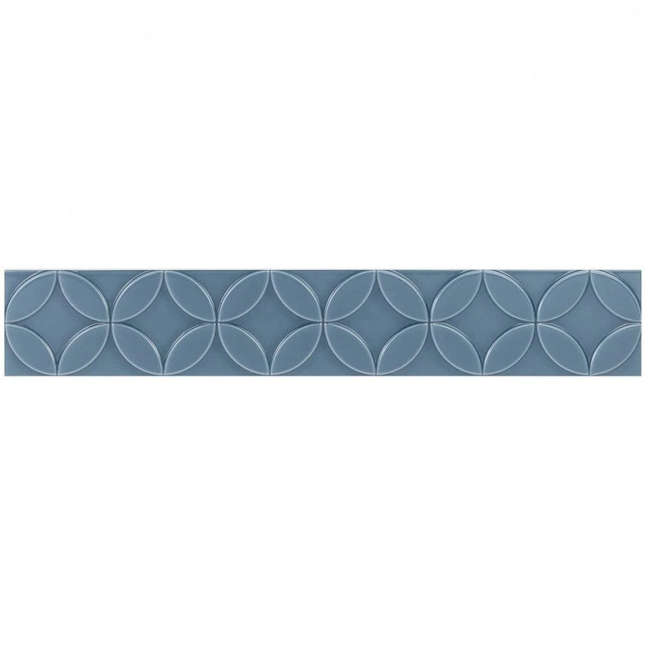Bond Tile Sheffield Deco Blue 4 In. X 24 In. Polished Ceramic Wall Tile (8 Pieces 5.16 Sq. Ft. / Box) - Image 5