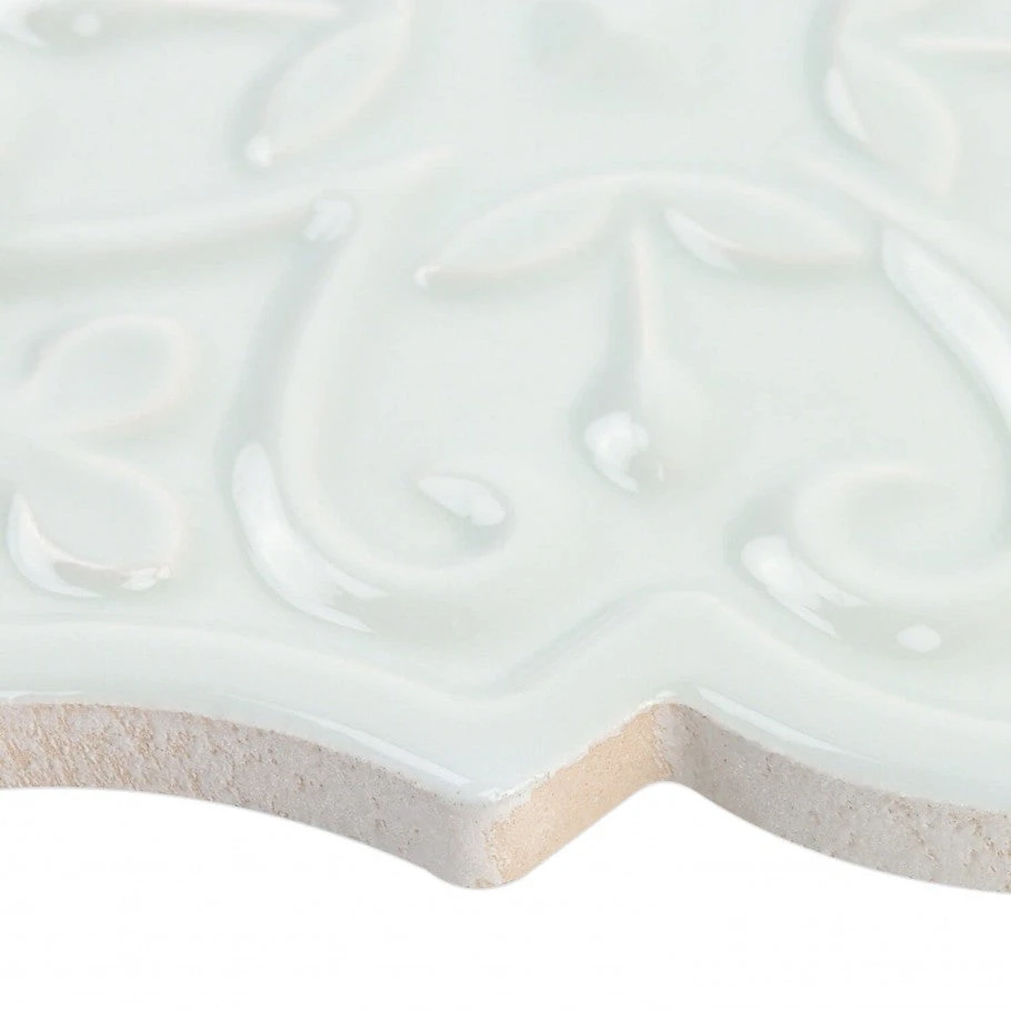 Bond Tile Roma Florid Blue 6.25 In. X 7.25 In. Ceramic Arabesque Wall Tile (30 Pieces 4.84 Sq. Ft. / Box) - Image 6