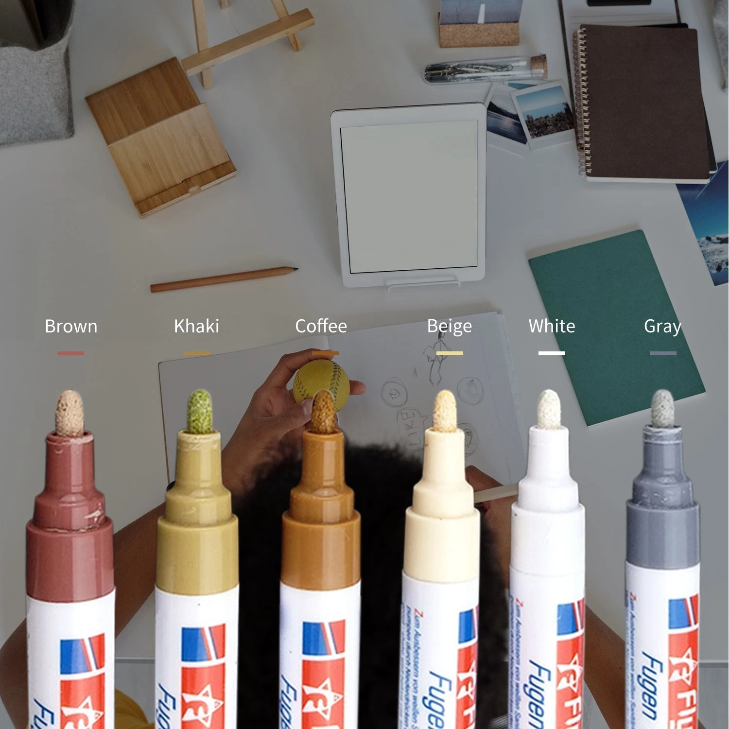 Grout Marker Grout Tile Pen Grout Restorer Pen Renew Marker With Replacement Nib For Tile Grout Lines Tile Wall Floor Bathrooms Kitchen - Image 3