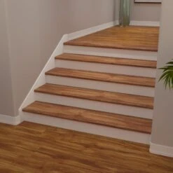 Cali Bamboo Vinyl Pro 11.5-in X 48.31-in Classic Acacia Prefinished Stair Tread