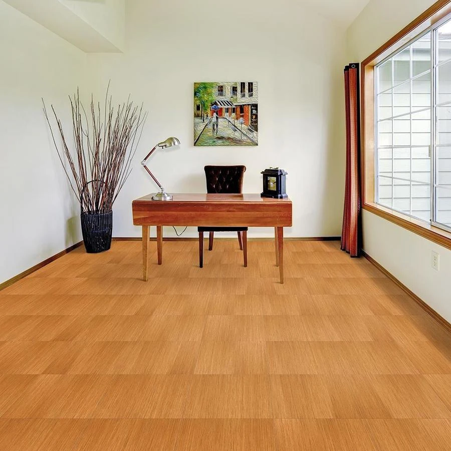 Perfection Floor Tile Classic Wood 6-Piece 20-in X 20-in Cork Luxury Vinyl Tile - Image 8