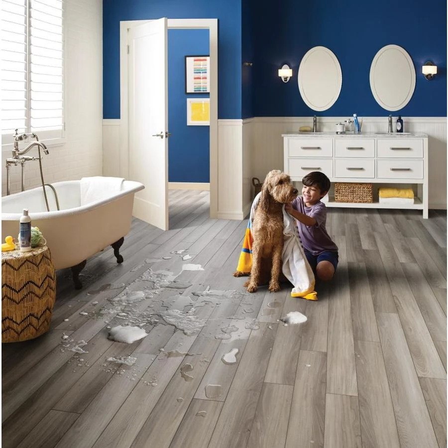SMARTCORE 11-Piece 5-in X 48.03-in Monroe Oak Luxury Vinyl Plank Flooring - Image 17