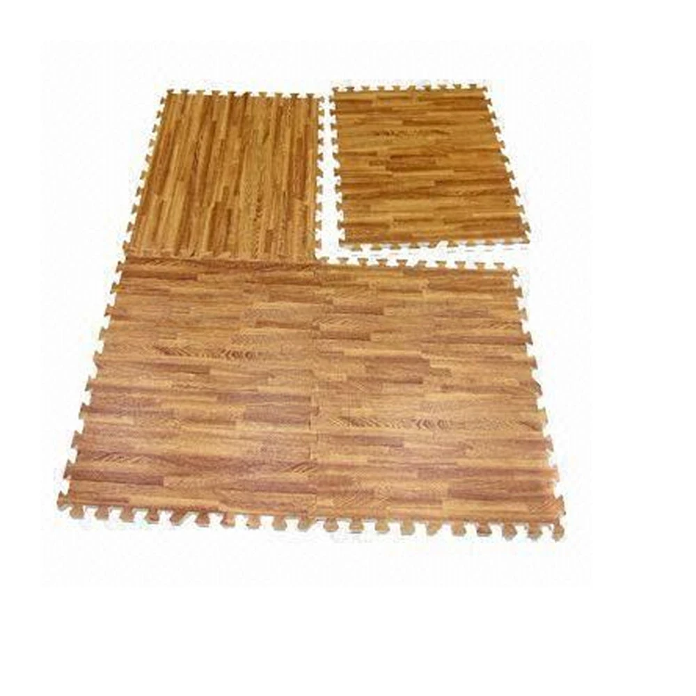 Interlocking Wood Effect Mats Eva Soft Foam Exercise Floor Gym Office Mat Puzzle - Image 3