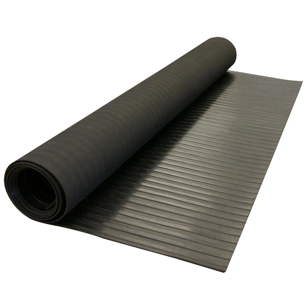 Rubber-Cal Corrugated Wide Rib 3 Ft. X 20 Ft. Black Rubber Flooring (60 Sq. Ft.) - Image 5