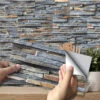 CUH Self-Adhesive Vinyl Flooring Tiles Waterproof Peel And Stick Tiles Wall Stickers For Home Decor,Gray Wood Grain