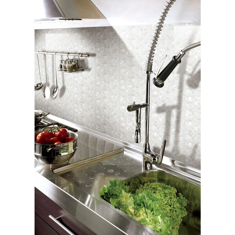 Art3d 12 In. X 12 In. Mother Of Pearl Shell Mosaic Tile Backsplash In White - Image 6