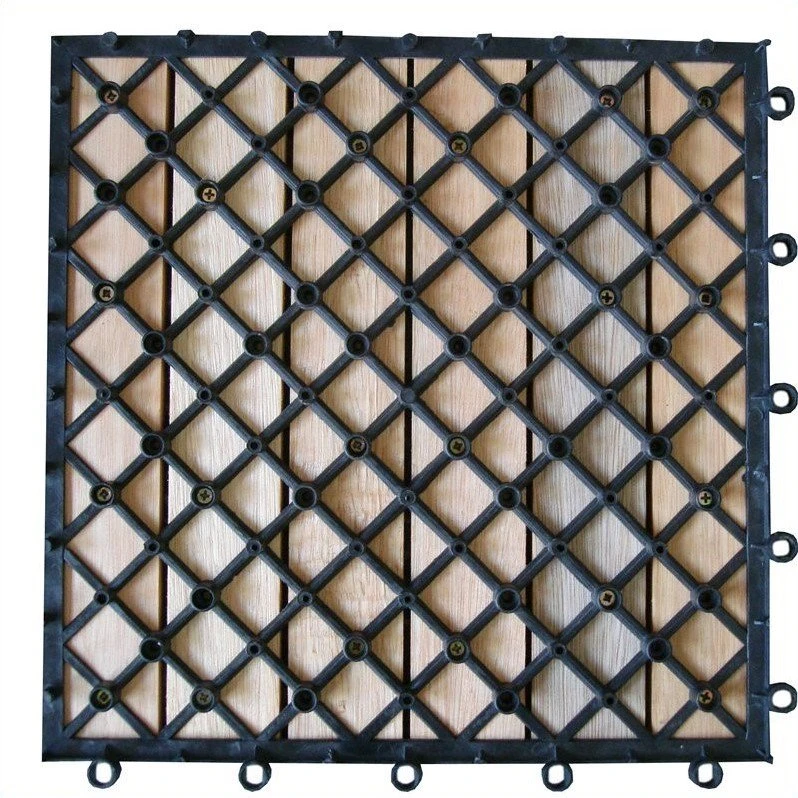 6 Slat Eucalyptus Interlocking Deck Tile - Image 2