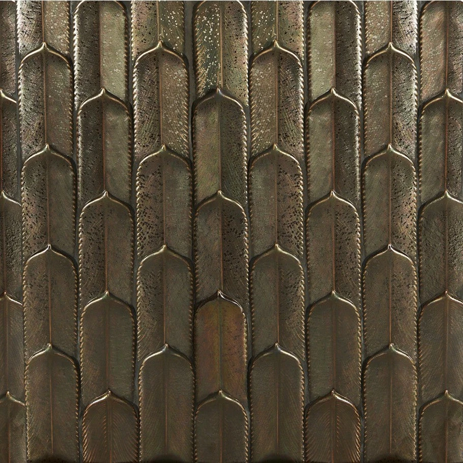 Bond Tile Prong Bronze Matte Ceramic Mosaic Tile (1.13 Sq. Ft. / Sheet)