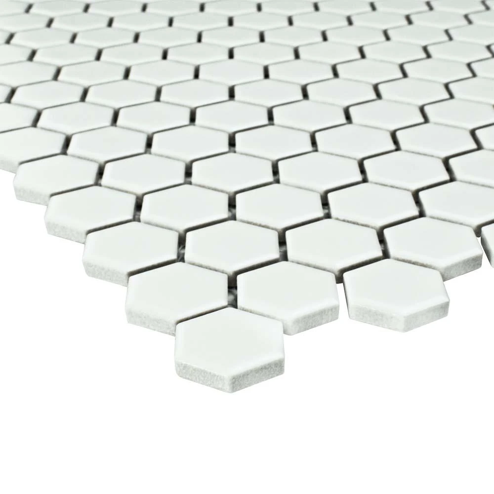 Merola Tile Metro Hex Matte White 10-1/4 In. X 11-7/8 In. X 5 Mm Porcelain Mosaic Tile (8.65 Sq. Ft. /Case) - Image 14