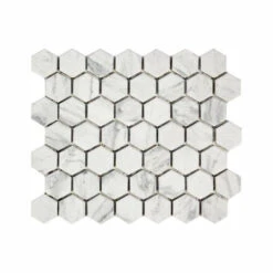 Lifeproof Carrara 10 In. X 12 In. X 6.35mm Ceramic Hexagon Mosaic Floor And Wall Tile (0.81 Sq. Ft. / Piece)