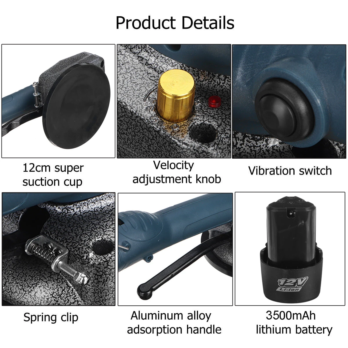 1000W 12000r/min Handheld Automatic Tile Vibrator Professional Tile Leveling Machine Auto Wall Floor Leveler Tool - Image 4