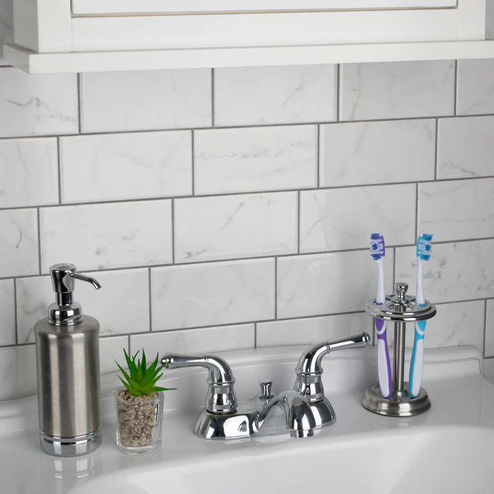 Merola Tile Classico Carrara Glossy 3 In. X 6 In. Ceramic Subway Wall Tile (6.03 Sq. Ft. / Case) - Image 15