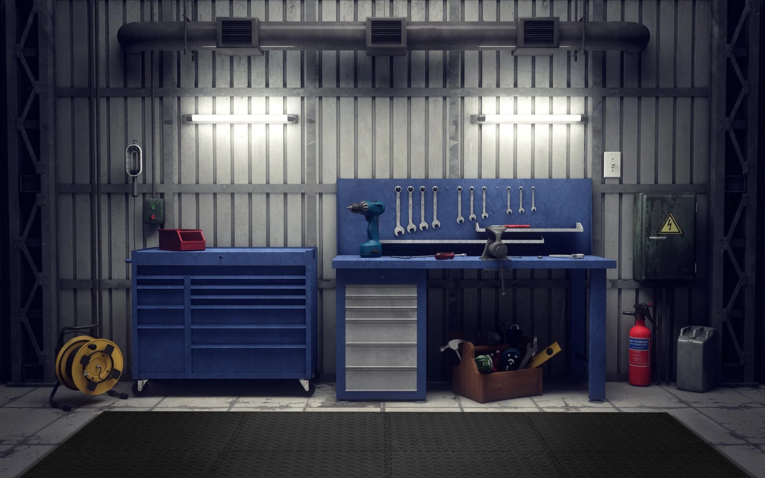 Norsk Black 24 In. X 24 In. EVA Foam Solid Color Diamond Plate Interlocking Tile (36-Tile) - Image 9