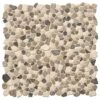 MSI Mix Marble Pebbles 11.42 In. X 11.42 In. X 10mm Textured Marble Mesh-Mounted Mosaic Tile (9.1 Sq. Ft. / Case)