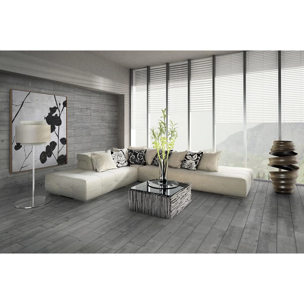 Florida Tile Home Collection Timber Grey 6 In. X 24 In. Porcelain Floor And Wall Tile (14 Sq. Ft. / Case) - Image 5