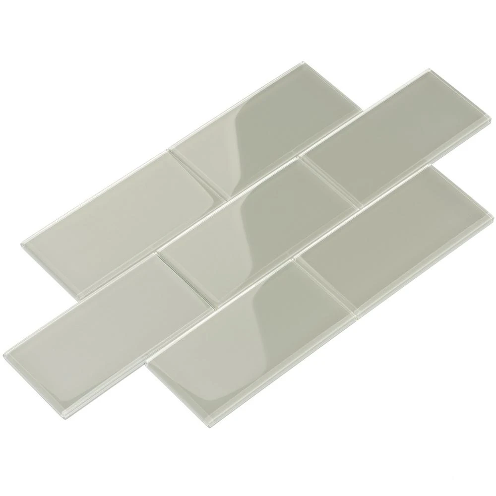 Giorbello Dark Teal 4 In. X 12 In. X 8mm Glass Subway Tile (5 Sq. Ft./Case) - Image 6