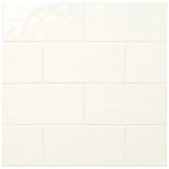 Marazzi LuxeCraft White 4 In. X 8 In. Glazed Ceramic Subway Wall Tile (10.5 Sq. Ft. / Case)