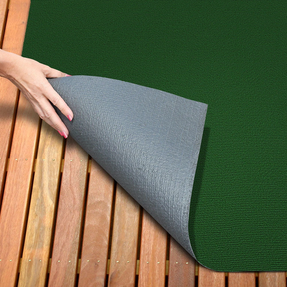 Indoor/Outdoor Carpet With Rubber Marine Backing - Green 6' X 10' - Several Sizes Available - Carpet Flooring For Patio, Porch, Deck, Boat, Basement Or Garage - Image 2